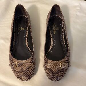 Brooks Brothers Brown Snake Print Loafers